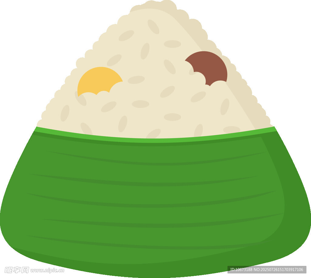 卡通風(fēng)格美味粽子形象