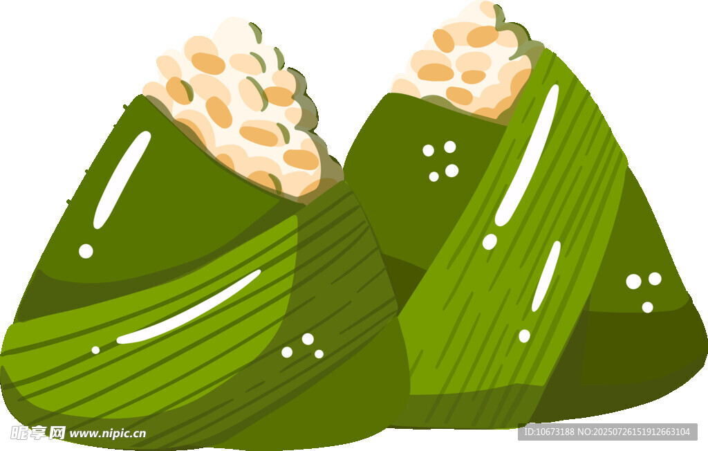 美味粽子插畫