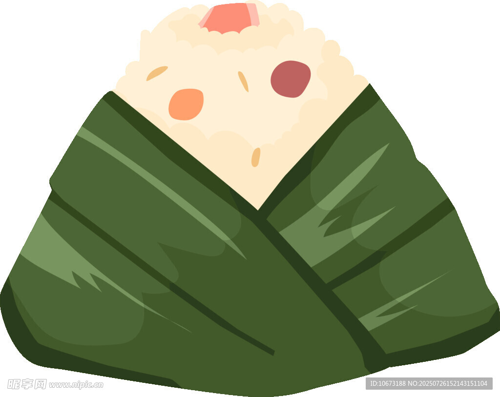 美味粽子插畫