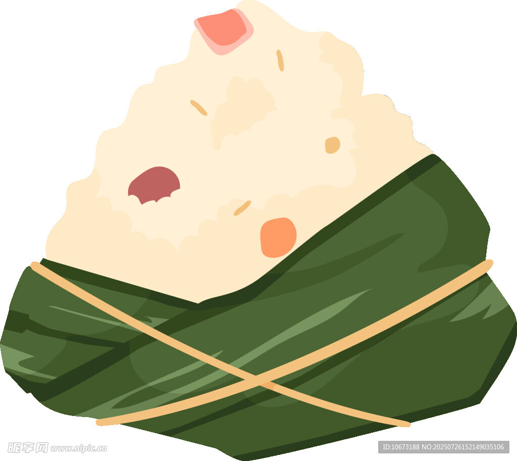 美味粽子插畫