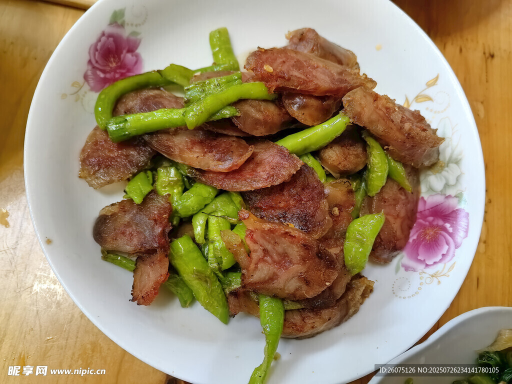 青椒炒臘腸