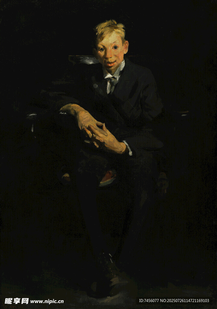坐著的西裝男士肖像