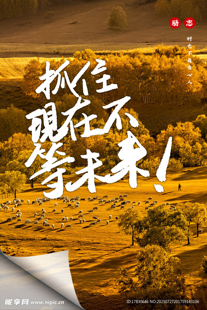 抓住現(xiàn)在寫未來勵(lì)志背景圖