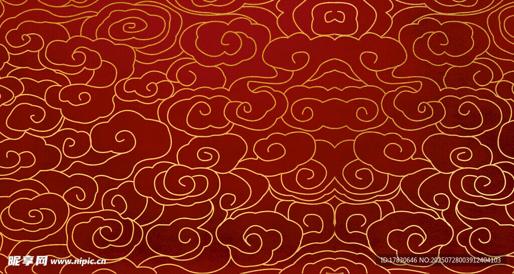 紅色華麗花紋背景圖案