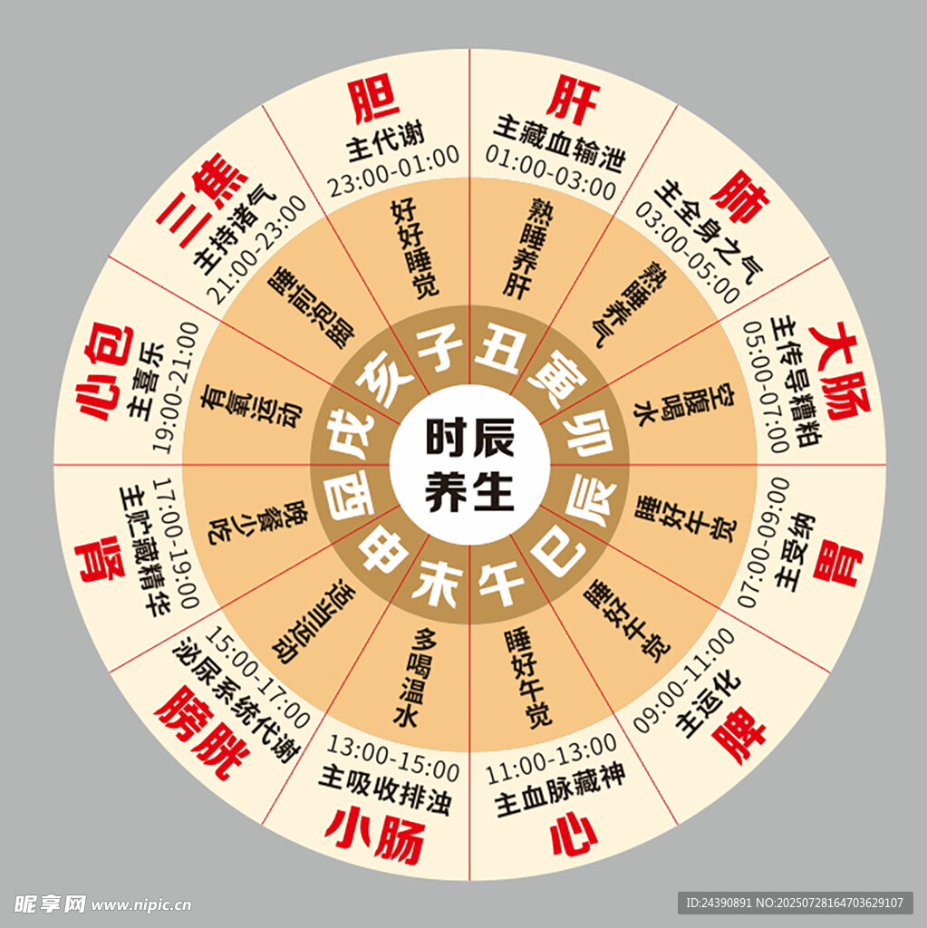 時(shí)辰養(yǎng)生大轉(zhuǎn)盤