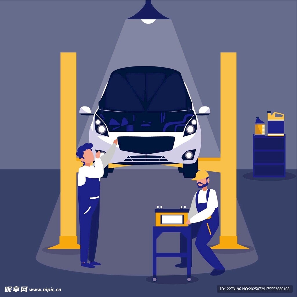 汽車維修場景