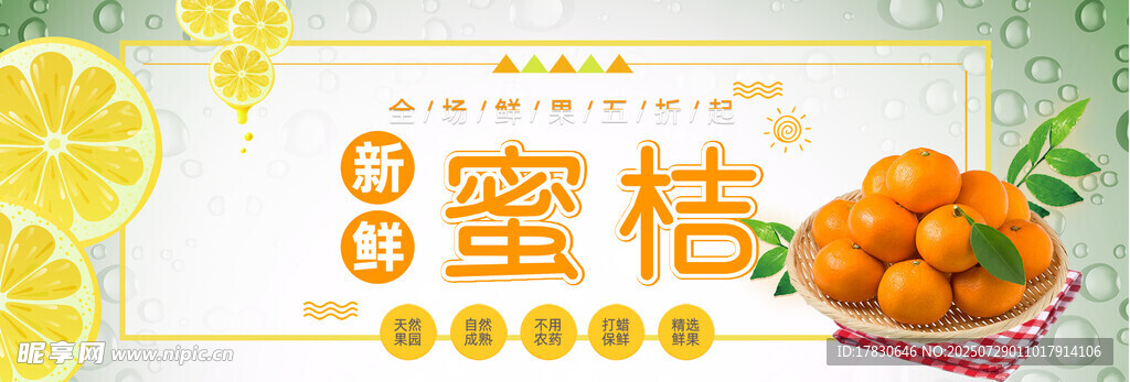 蜜桔橫幅廣告