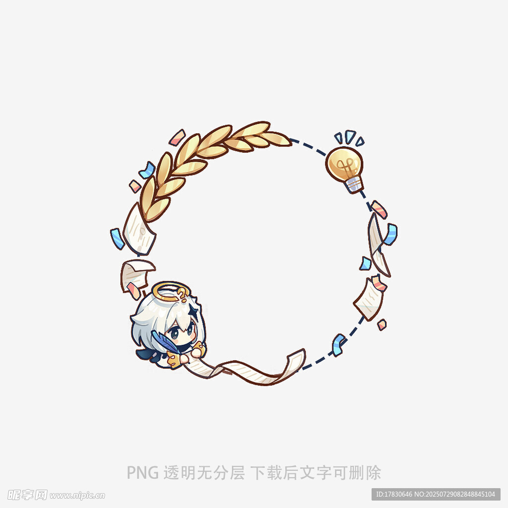 手繪花環(huán)裝飾圖案設(shè)計