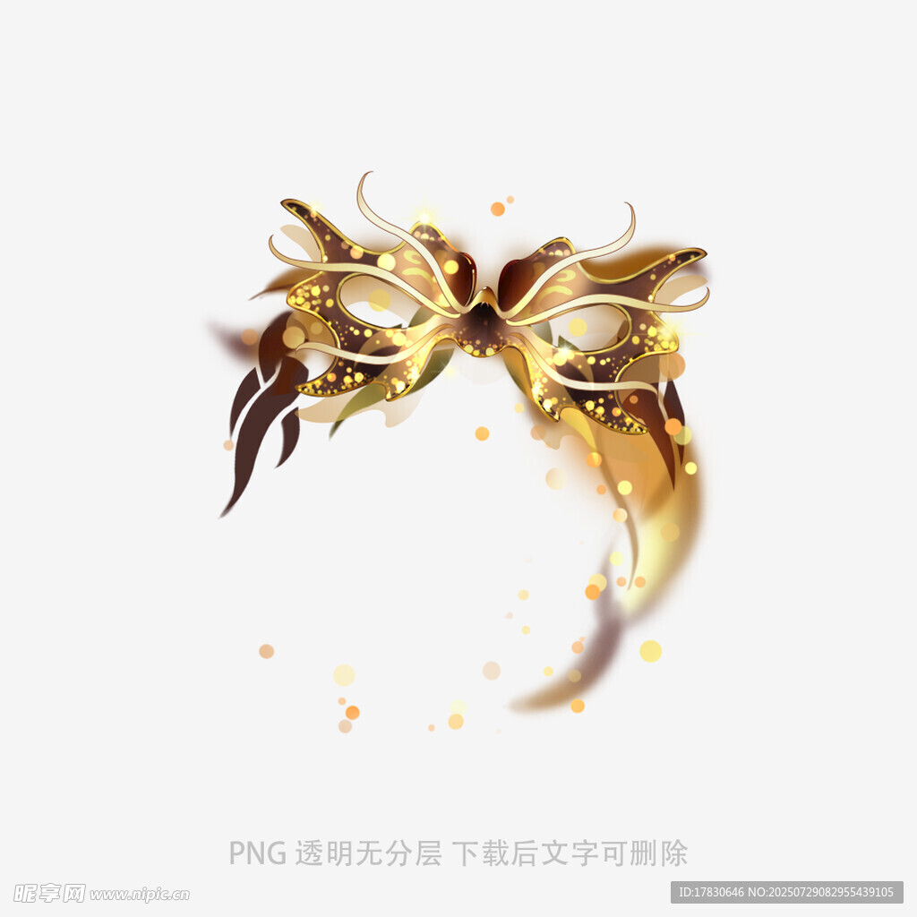 金色蝴蝶裝飾圖案