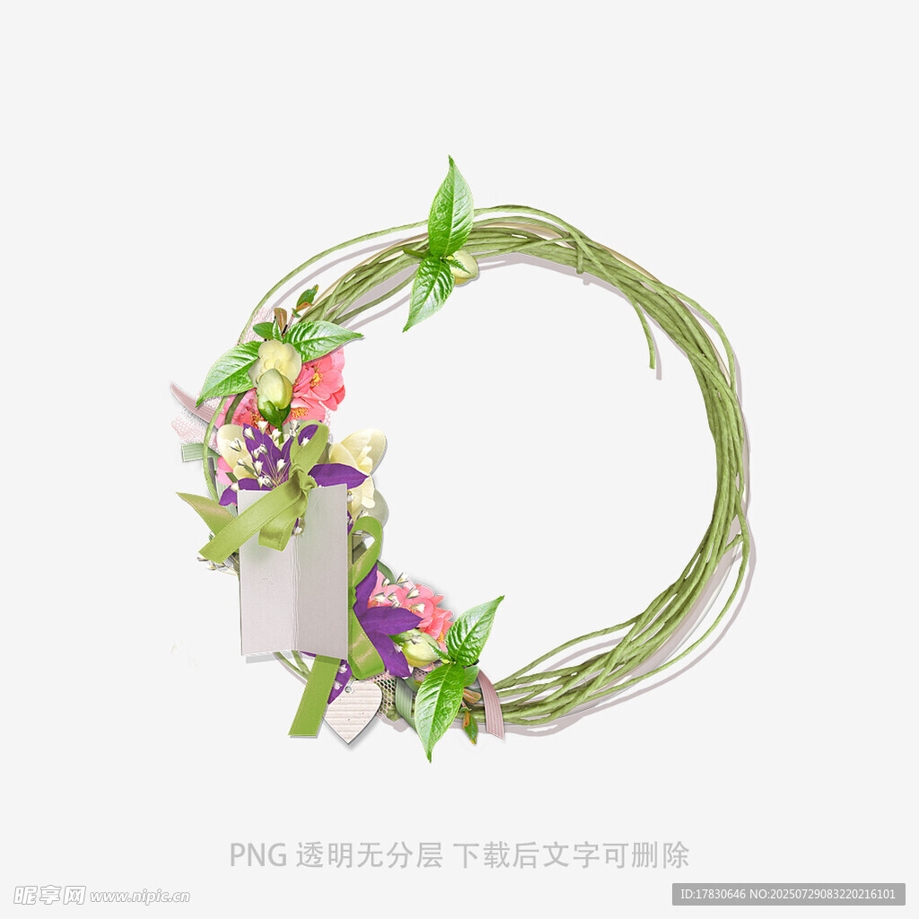 花環(huán)中的貓咪擺件