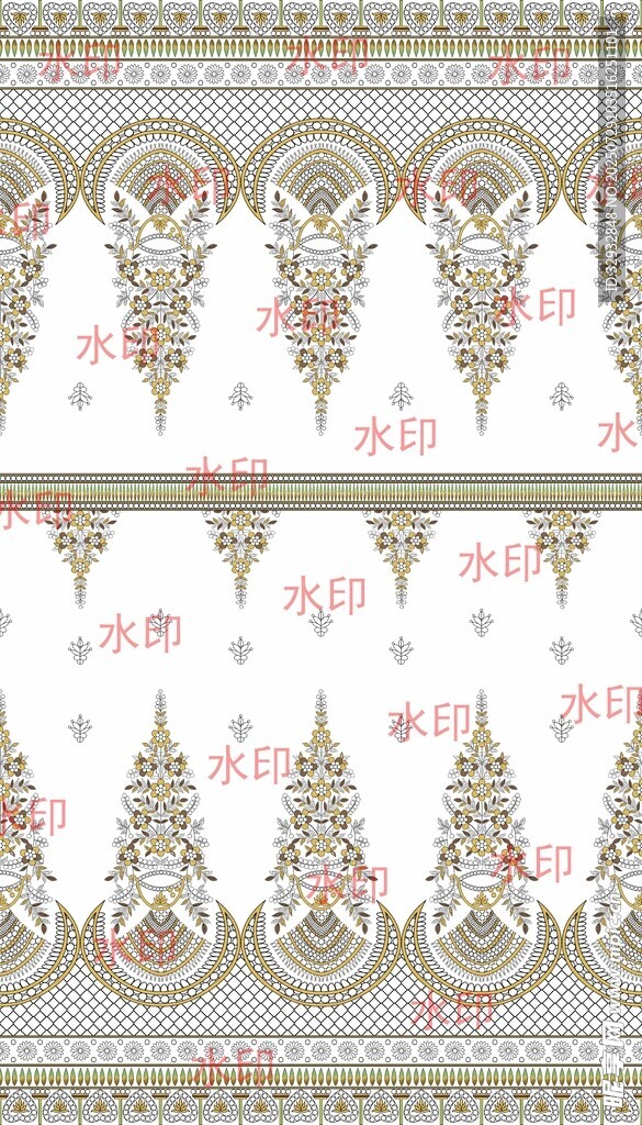 復(fù)古花紋裝飾圖案