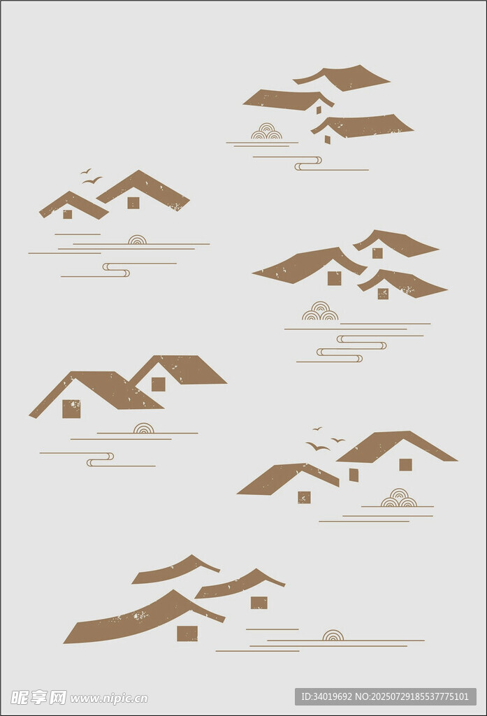 多樣房屋標(biāo)志設(shè)計(jì)圖案
