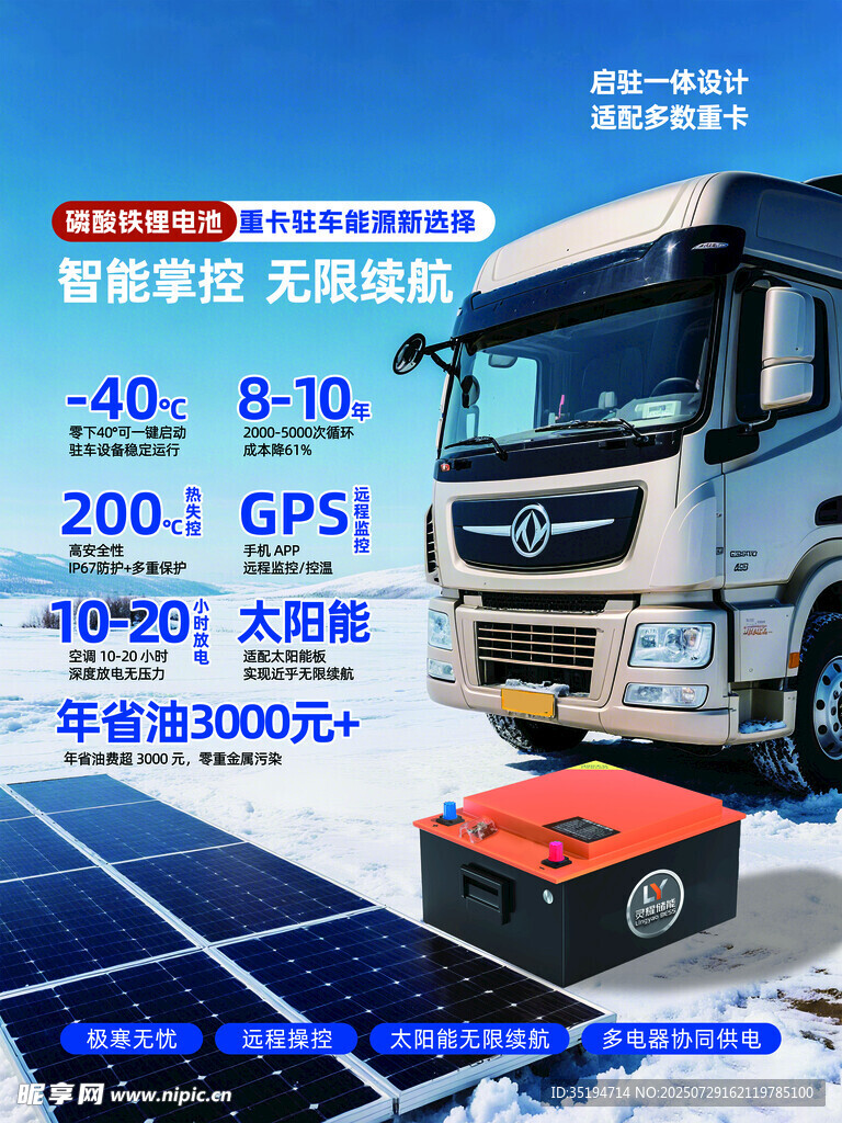 卡車專用鋰電池產(chǎn)品展示
