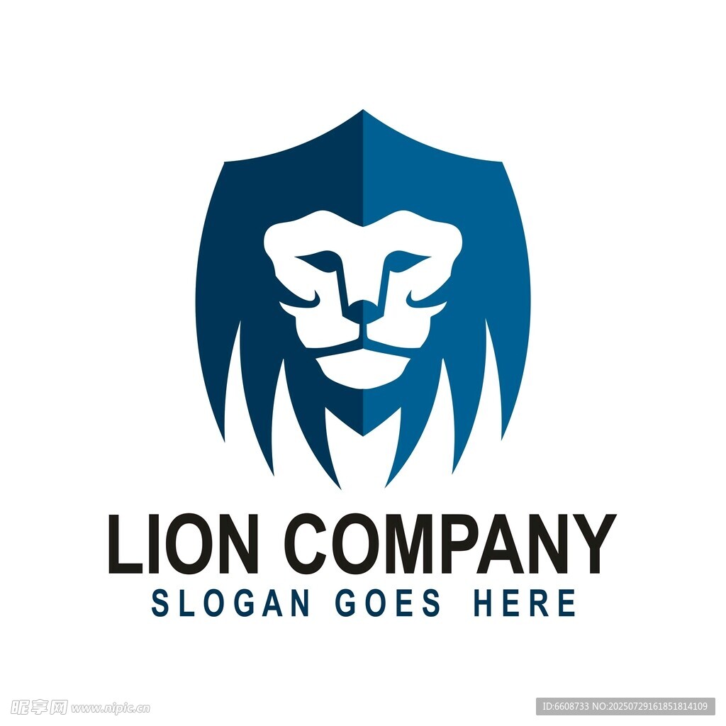 獅子盾牌公司標志設計