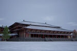 雪覆古建筑 盡顯古樸韻味