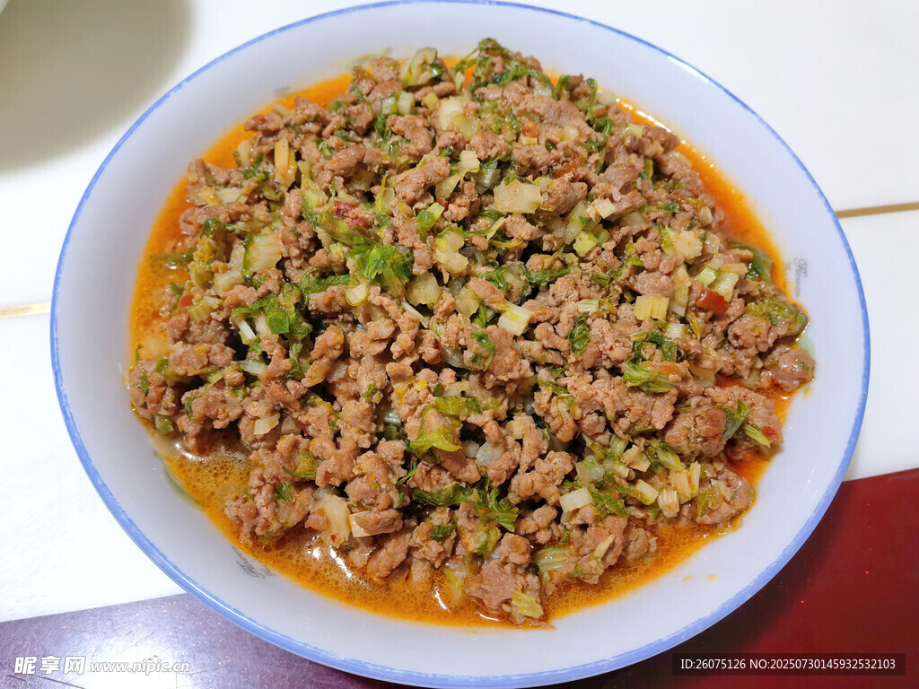 美味肉末菜肴