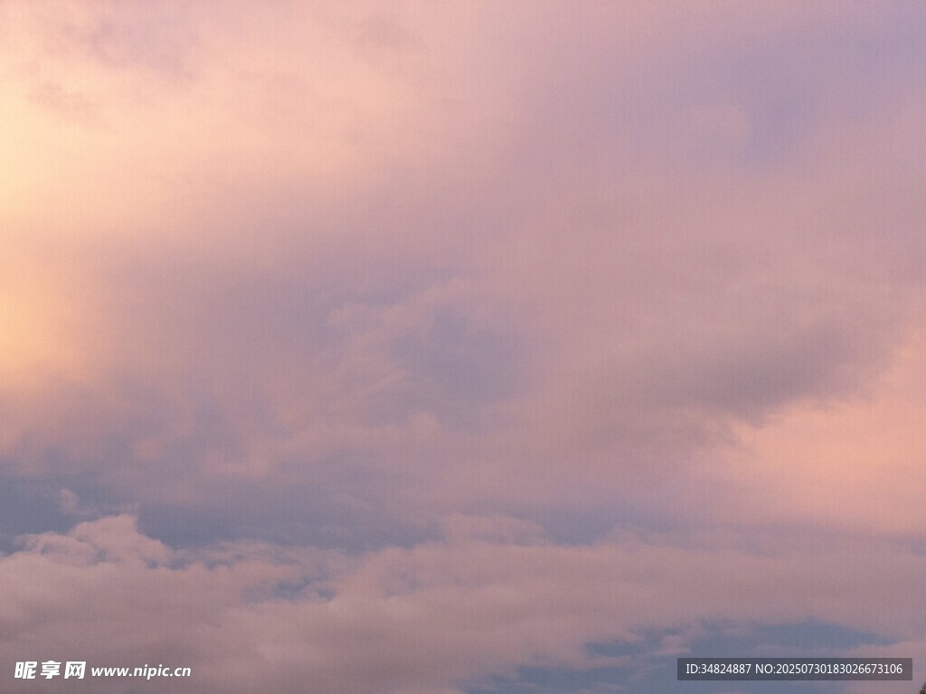夢(mèng)幻晚霞天空美景