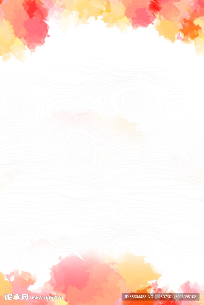 水彩風(fēng)格邊緣裝飾背景圖