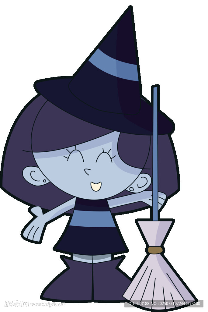 可愛小女巫與魔法掃帚