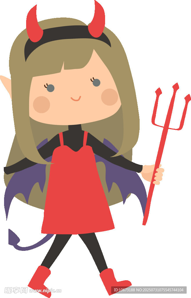 可愛小惡魔女孩形象