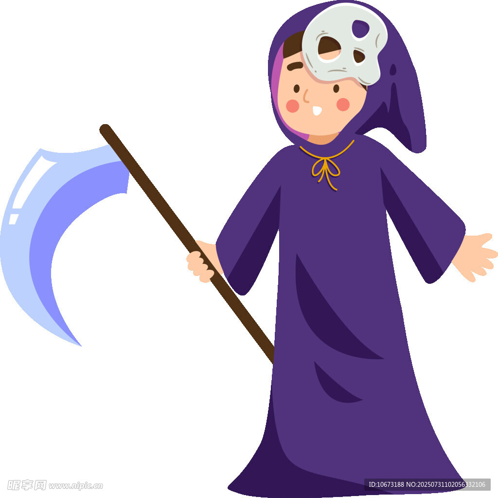 手持鐮刀的小死神形象