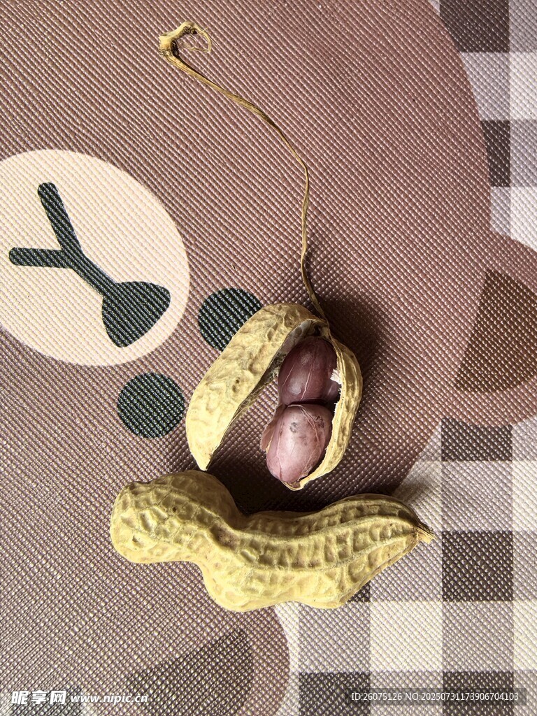 剝開的花生與花生殼