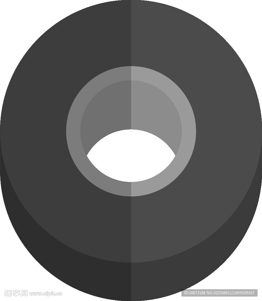 黑色環(huán)形墊圈圖標(biāo)