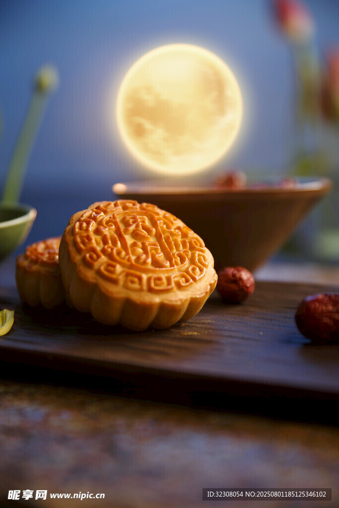 中秋月餅擺拍 