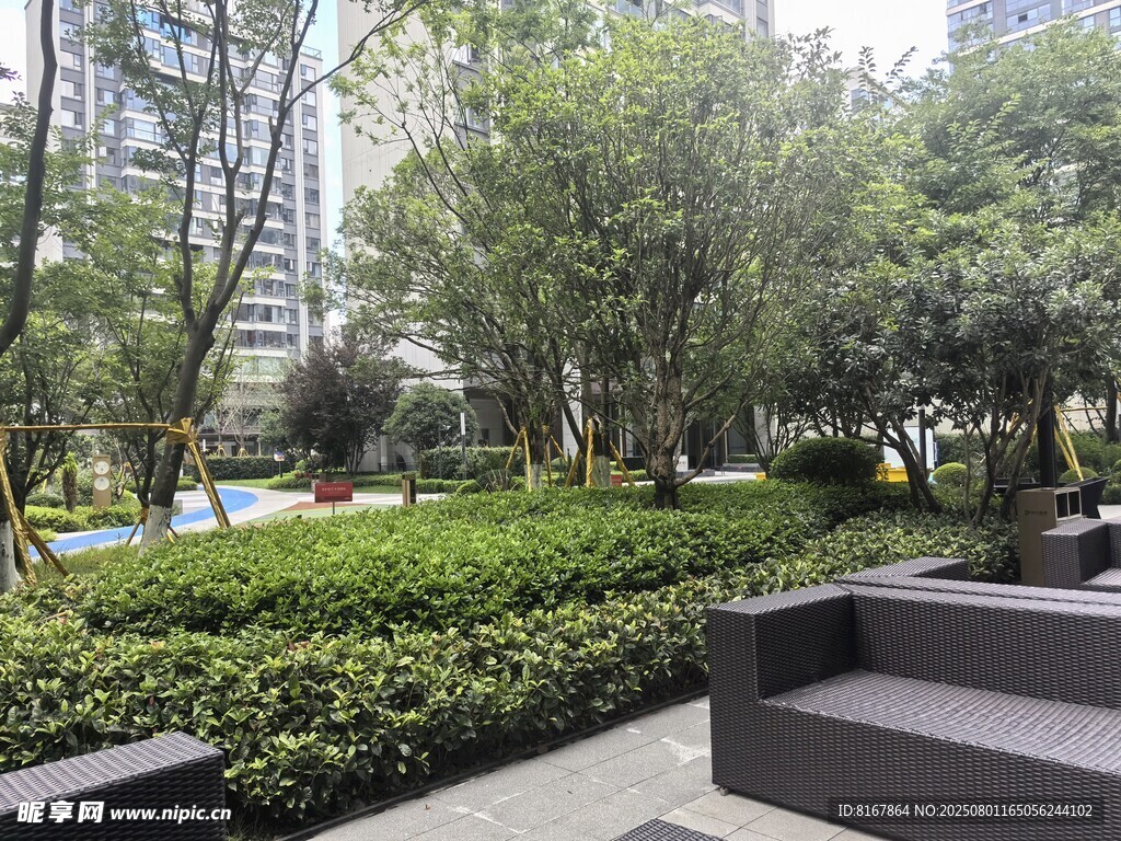 城市中的靜謐綠植休憩區(qū)