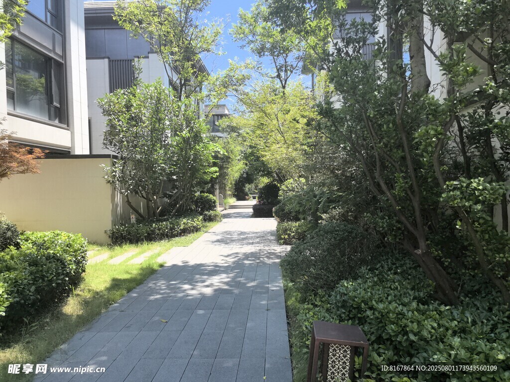 幽靜庭院小徑景觀