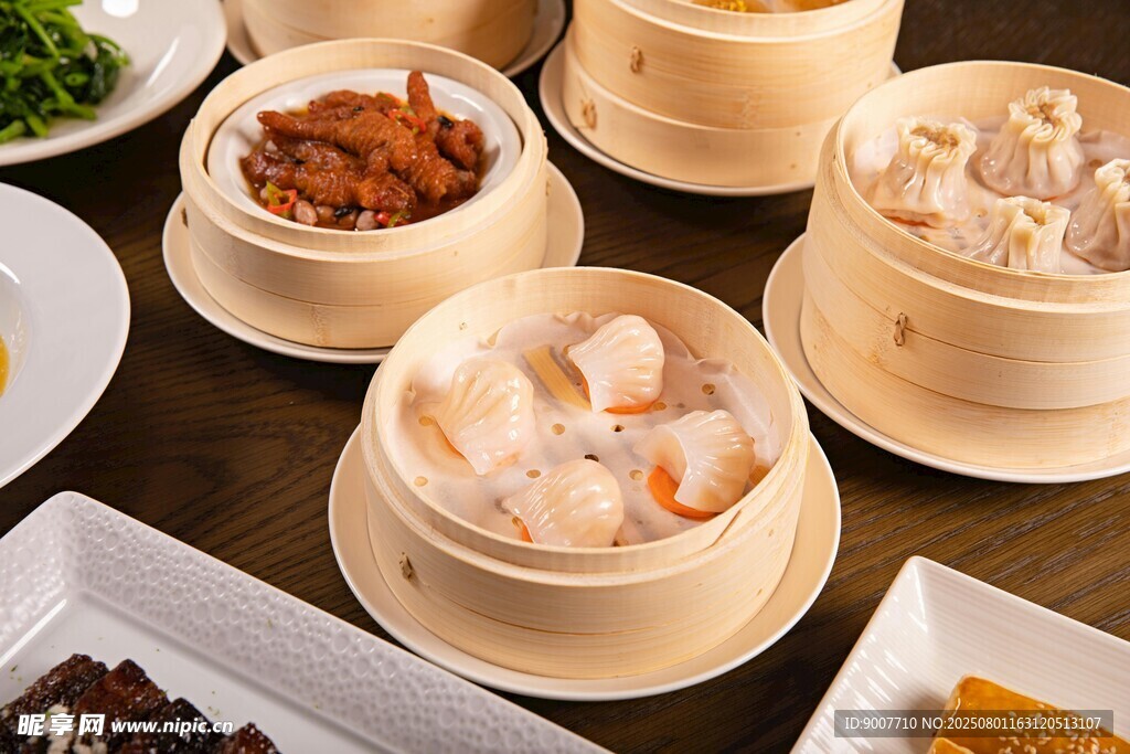 多樣中式點(diǎn)心美食展示