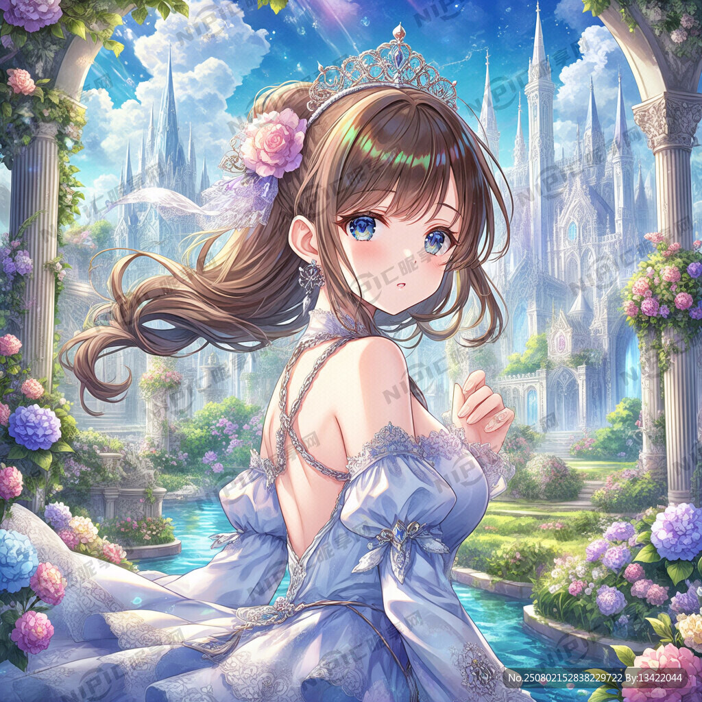 夢(mèng)幻動(dòng)漫嫵媚少女
