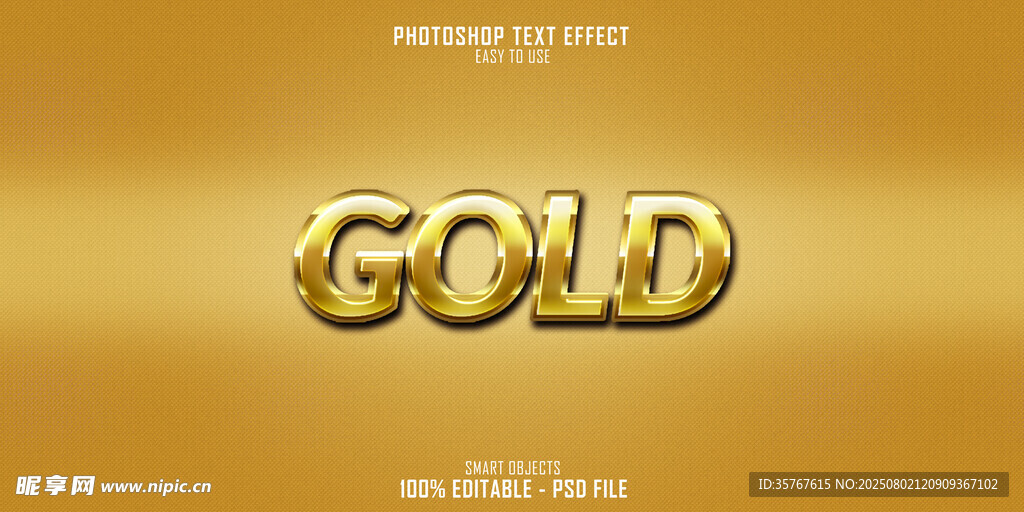金色質(zhì)感的GOLD字樣