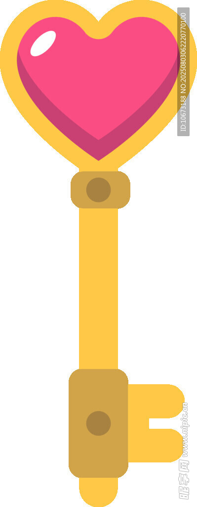 愛(ài)心鑰匙圖標(biāo)