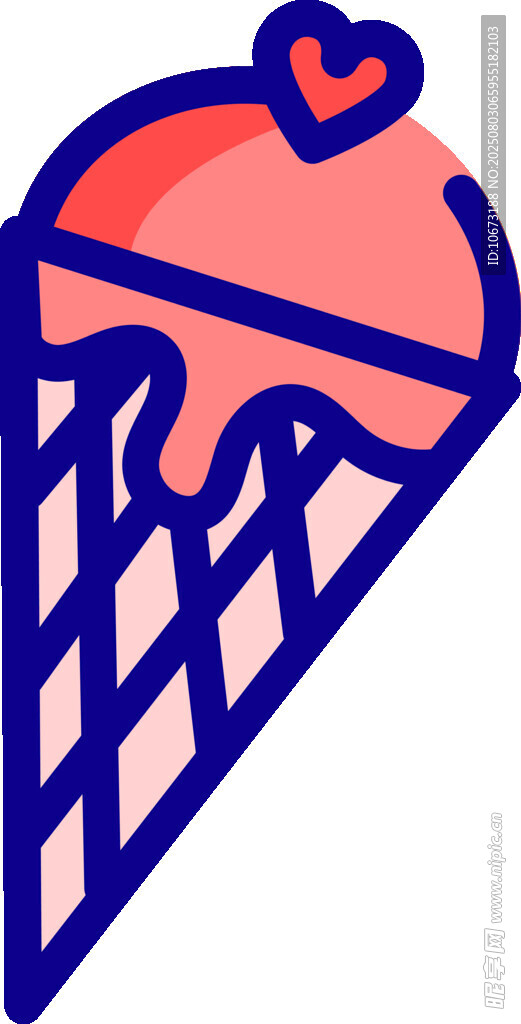 愛心冰淇淋圖標(biāo)
