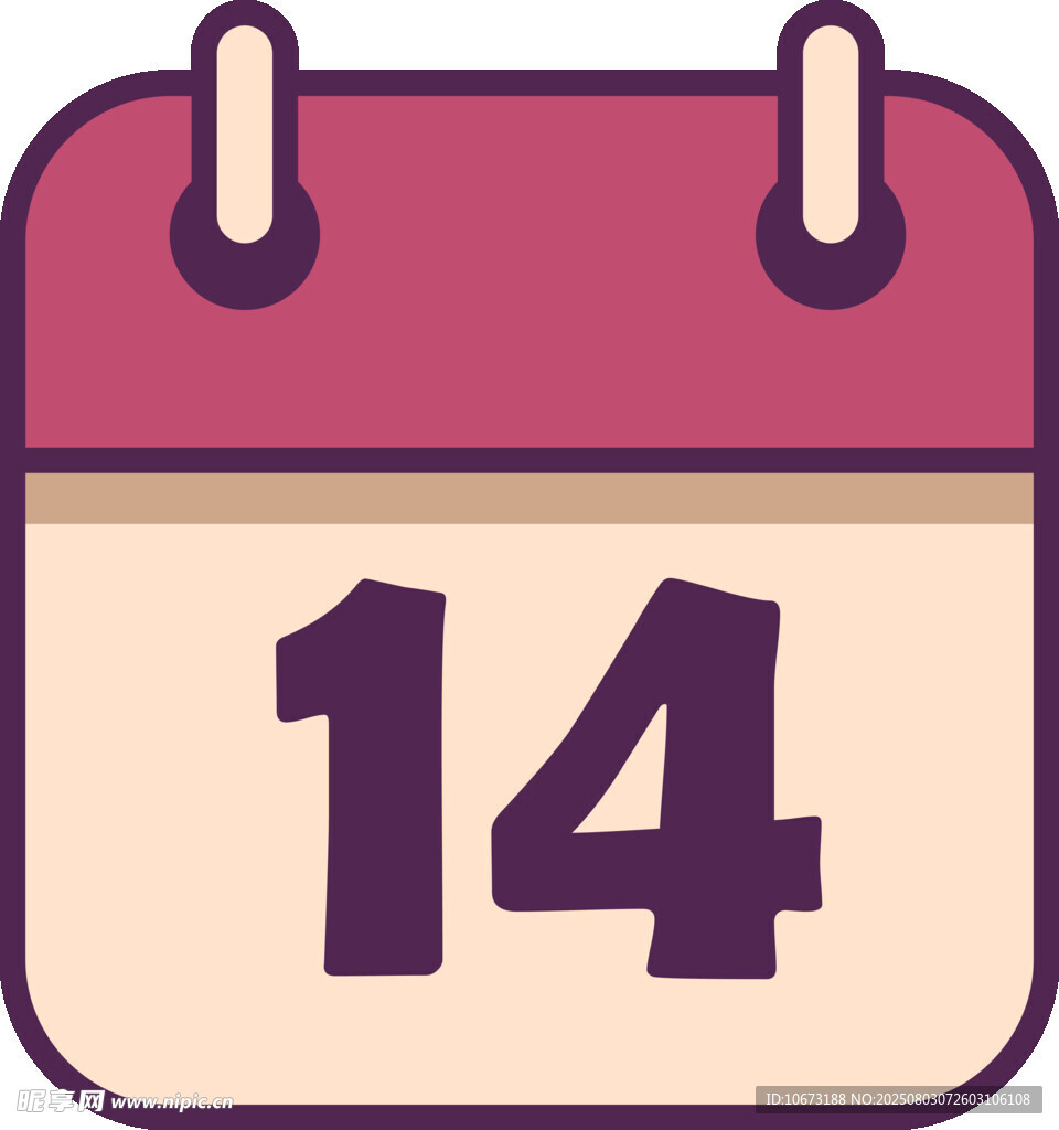 14日日歷圖標(biāo)