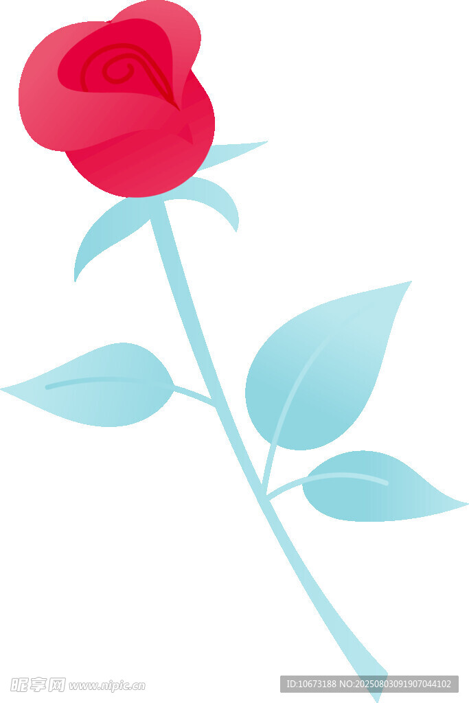 紅色玫瑰插畫(huà)