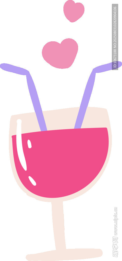 浪漫愛心飲品