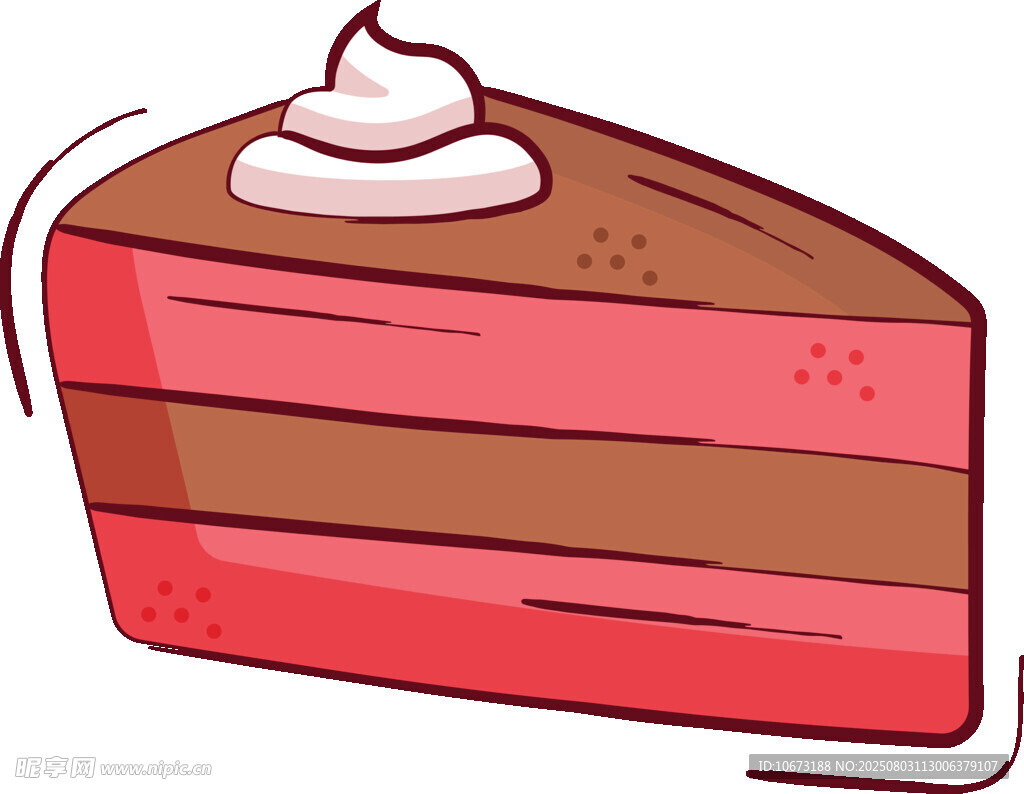 美味分層蛋糕插畫