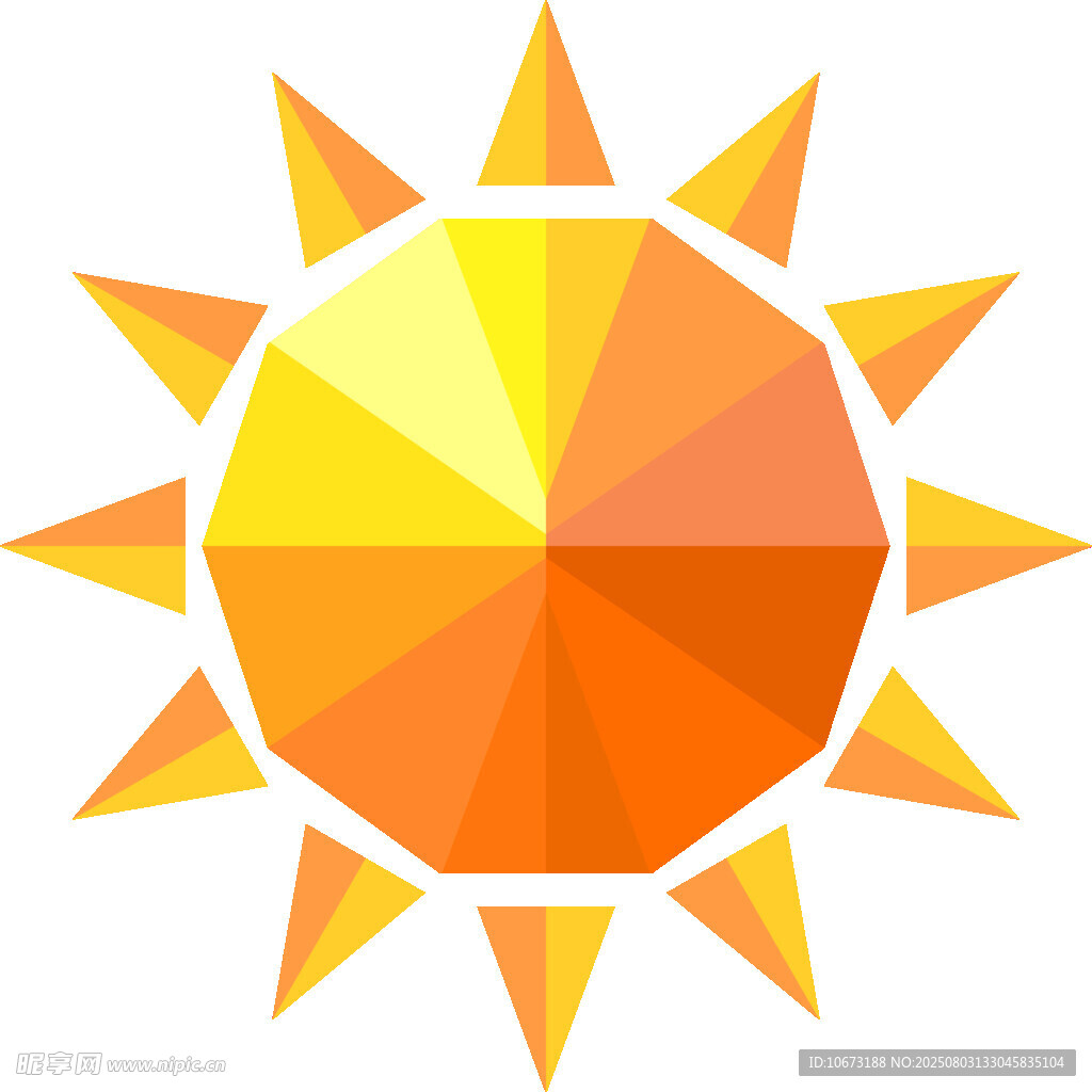 多彩幾何太陽圖標(biāo)