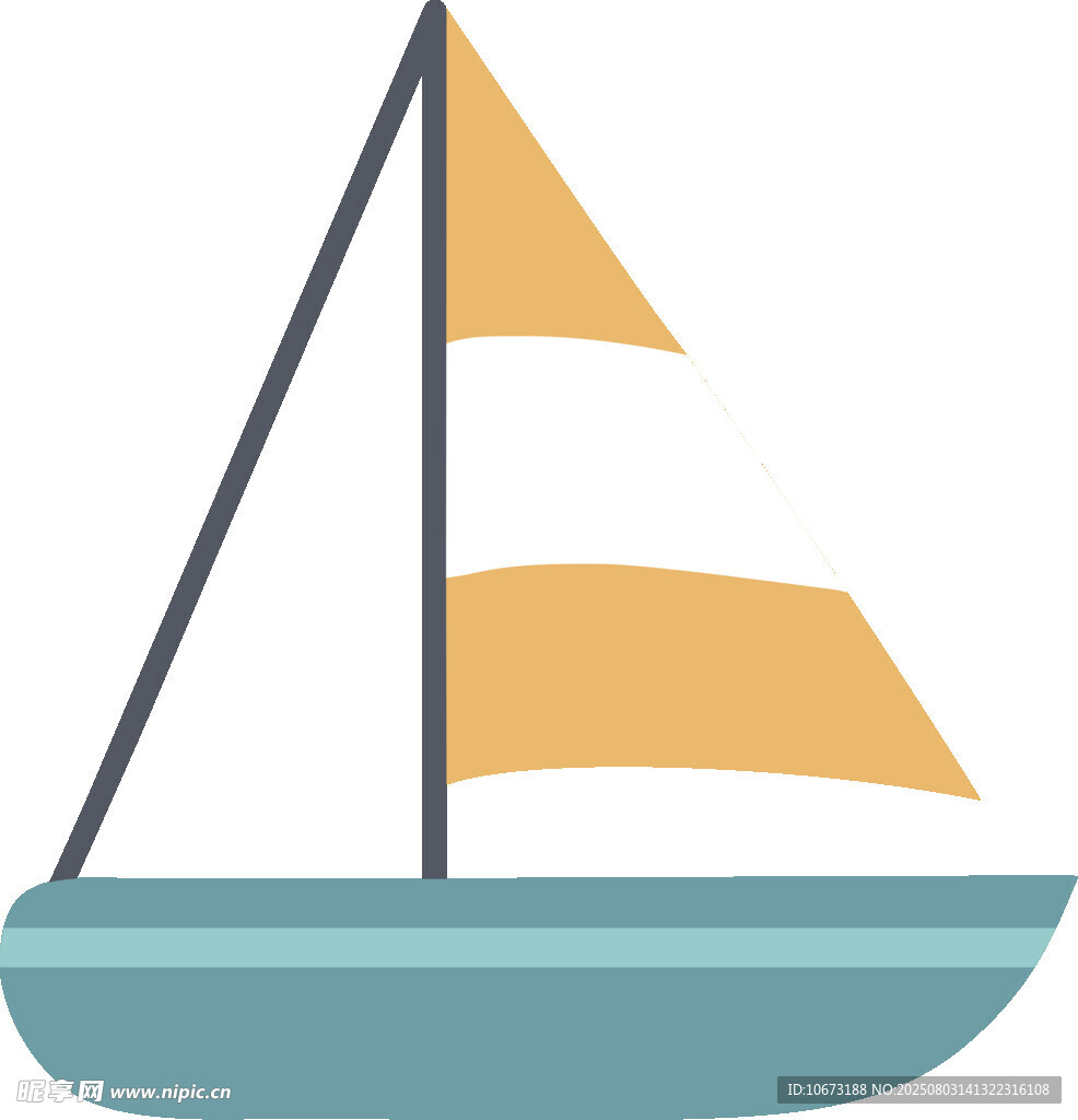 簡約帆船圖標(biāo)