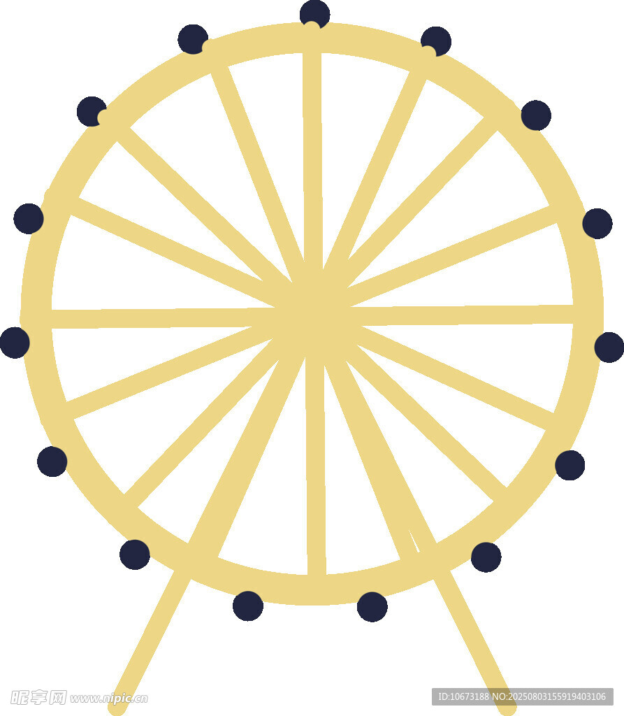 簡約風(fēng)格摩天輪圖標(biāo)