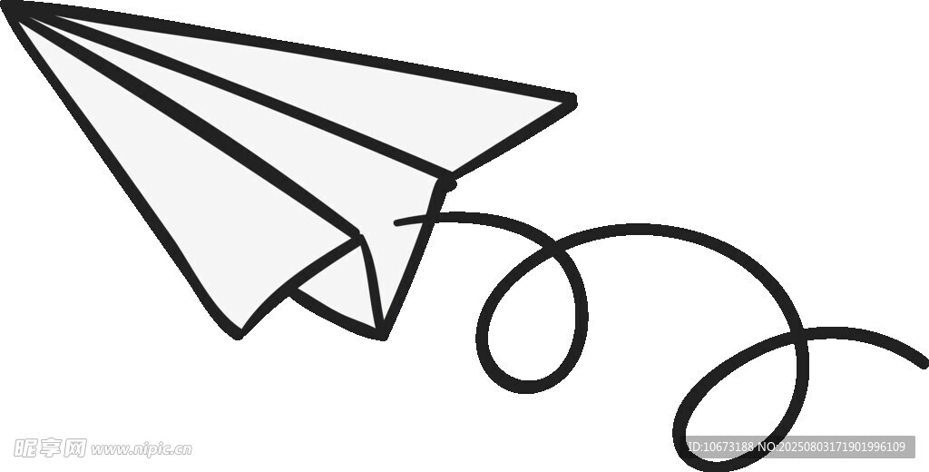 簡(jiǎn)約線條紙飛機(jī)圖案