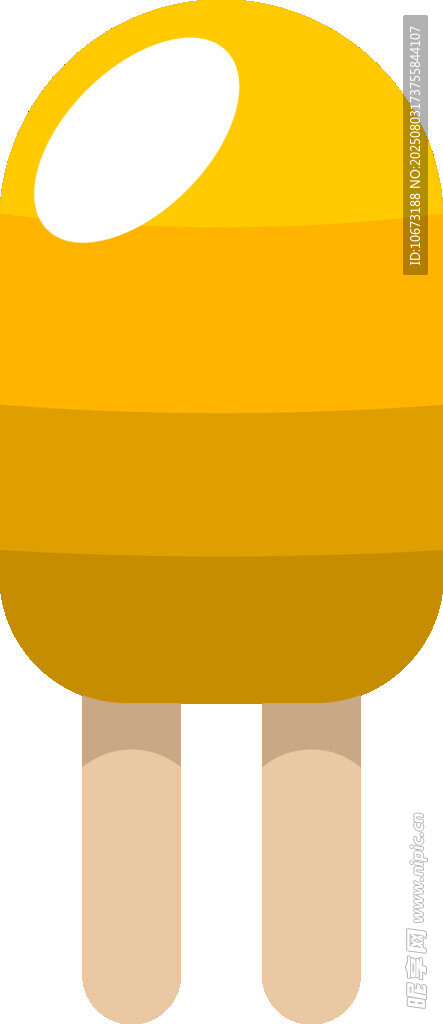 黃色創(chuàng)意冰淇淋圖標