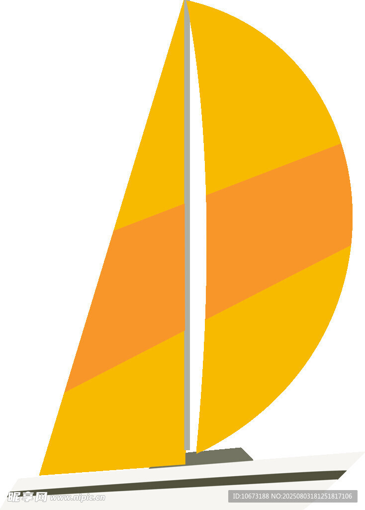 簡(jiǎn)約帆船圖標(biāo)