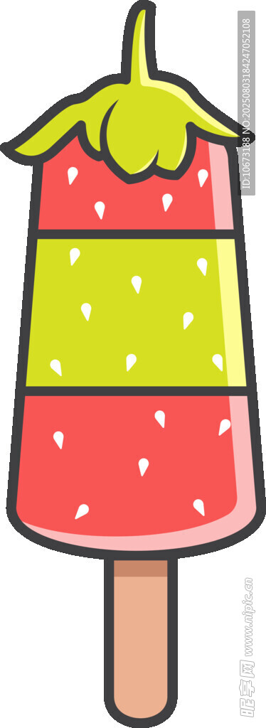水果冰淇淋插畫