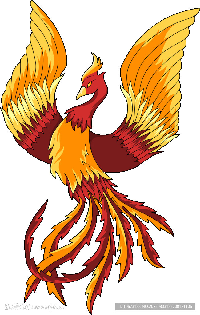 華麗鳳凰圖案