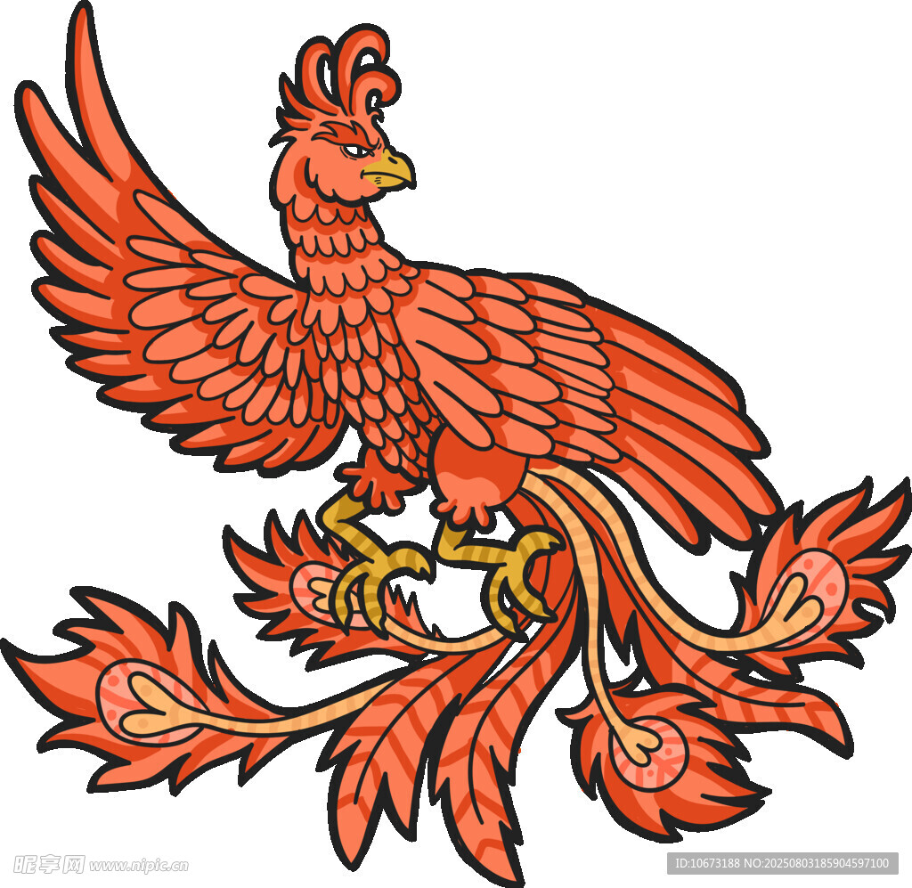 中式鳳凰圖案