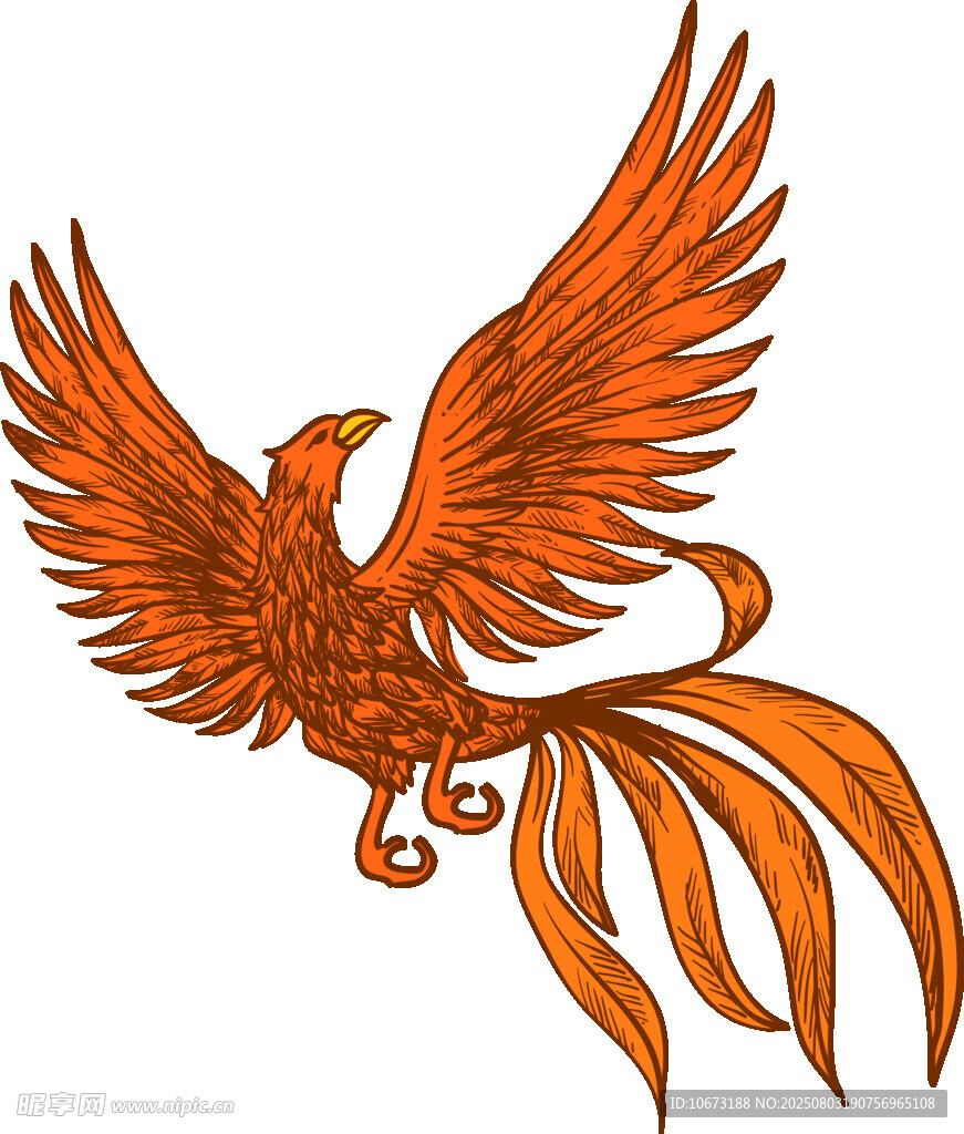 展翅鳳凰圖案