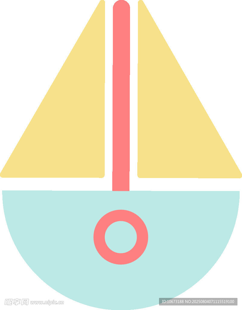 簡(jiǎn)約帆船圖標(biāo)